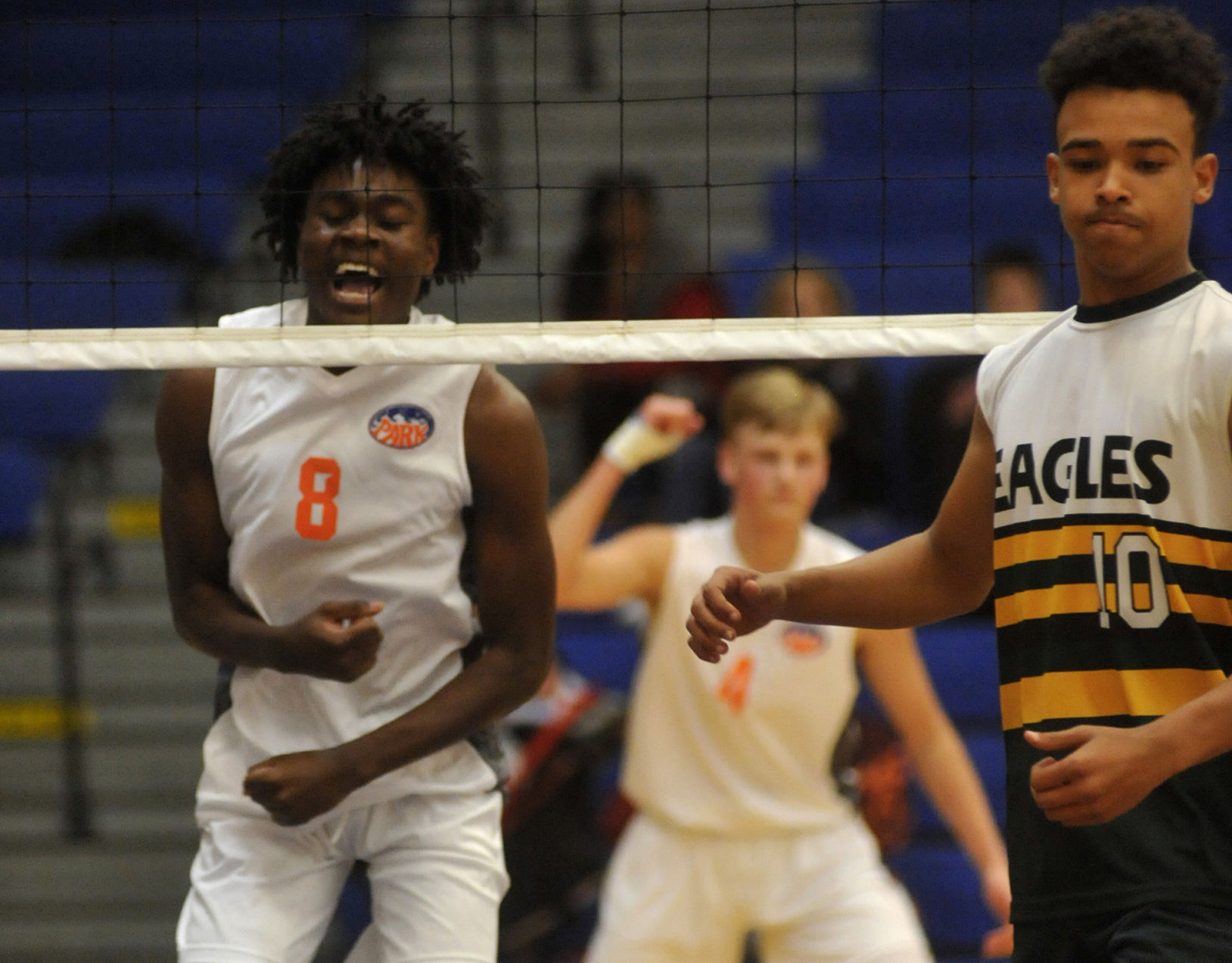 In Photos: Park rallies past Case in boys volleyball